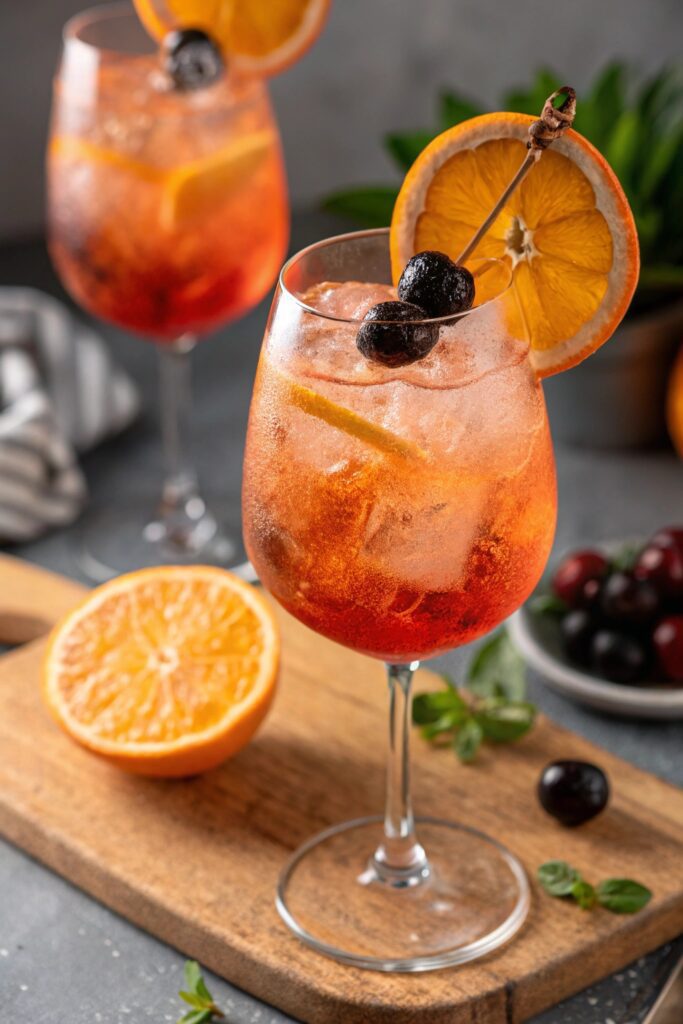 bubbly orange cocktail delight