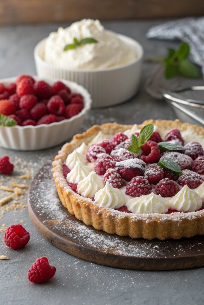 Classic Raspberry Cream Pie