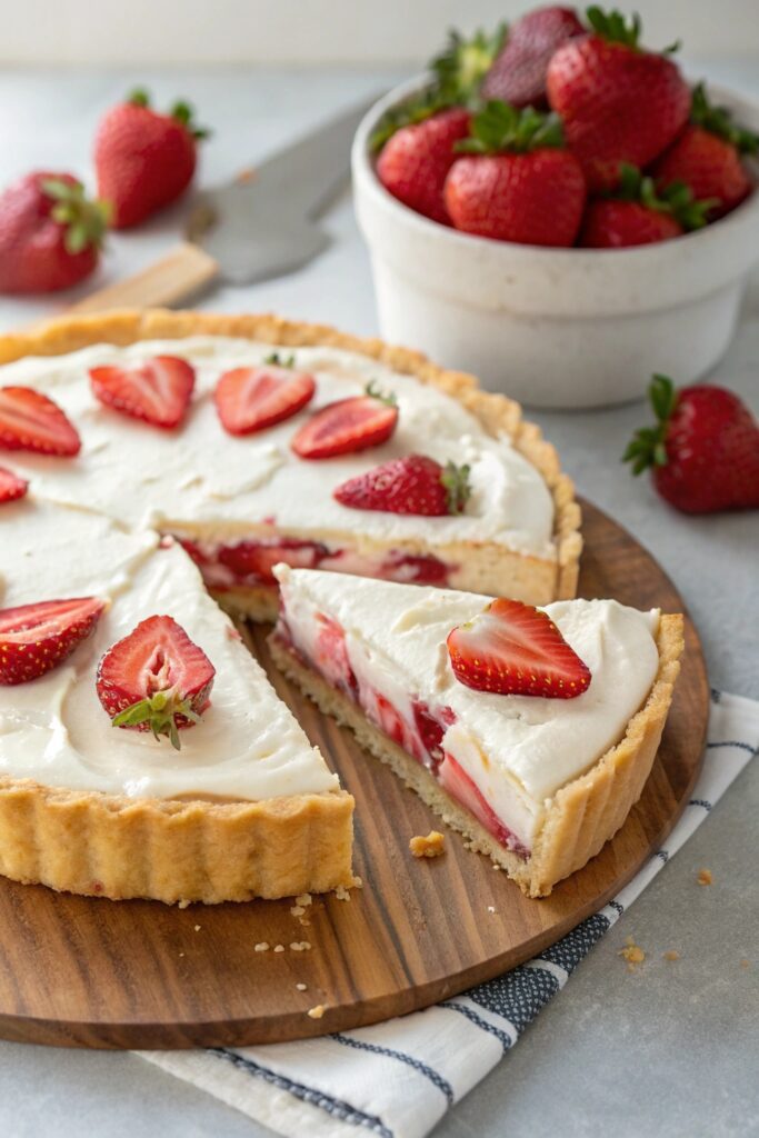 Classic Strawberry Cream Pie