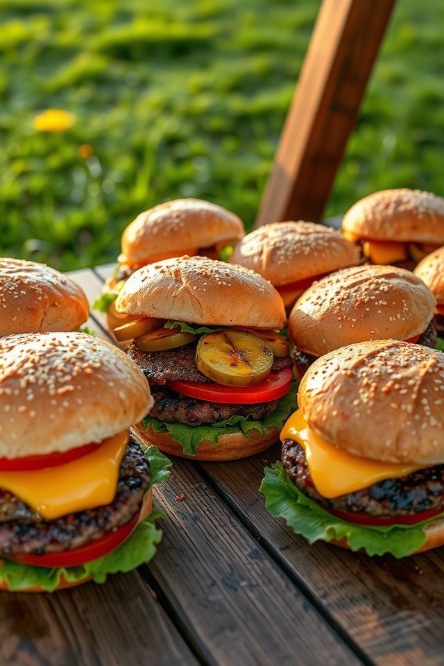 classic juicy beef burgers