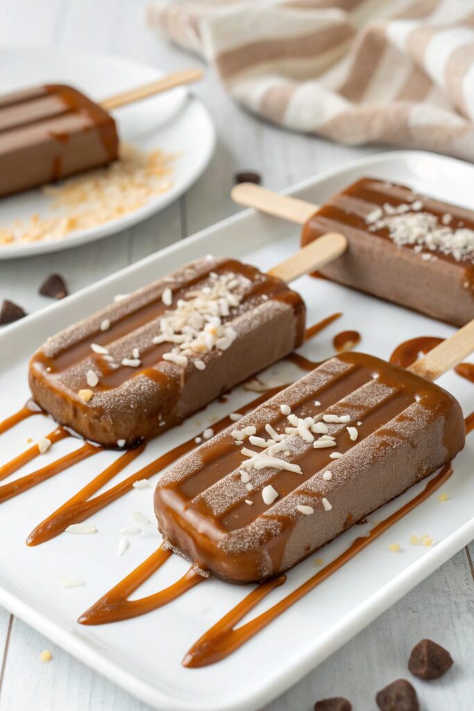 coconut coffee popsicle delight