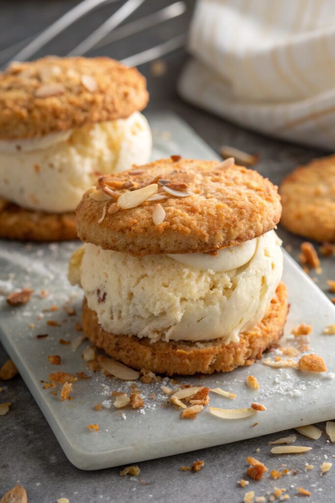 tropical coconut ice cream sandwiches