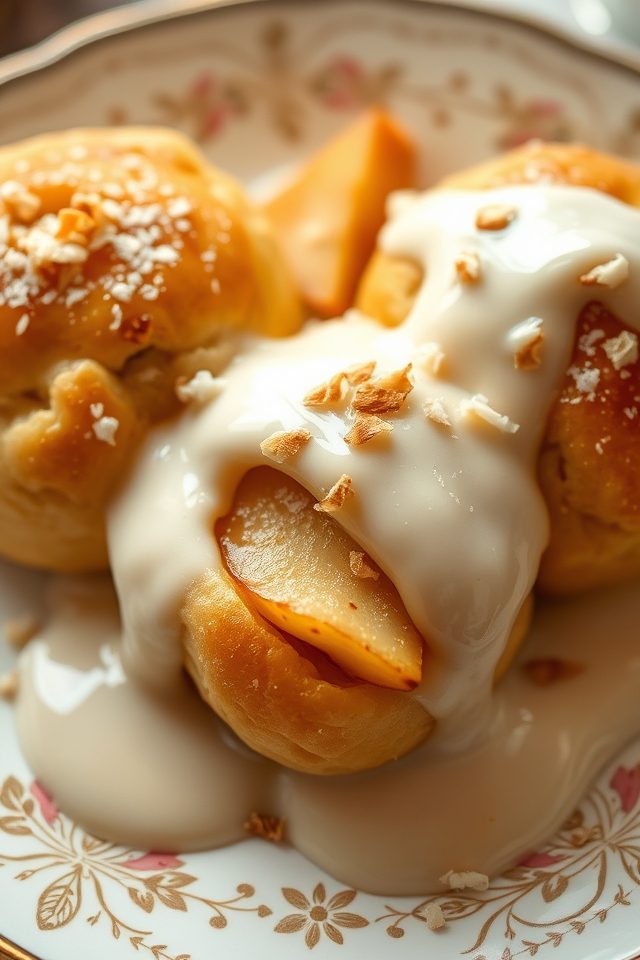 coconut apple dumpling delight