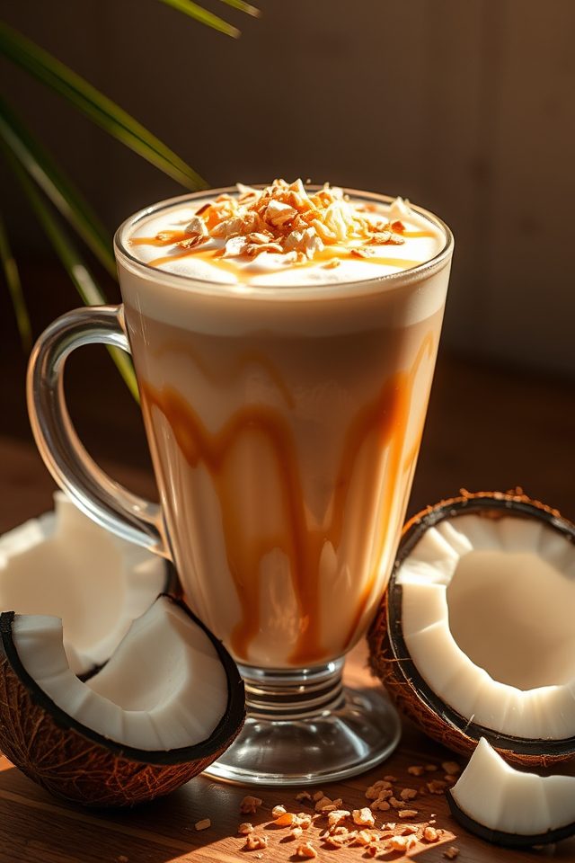 coconut caramel latte indulgence