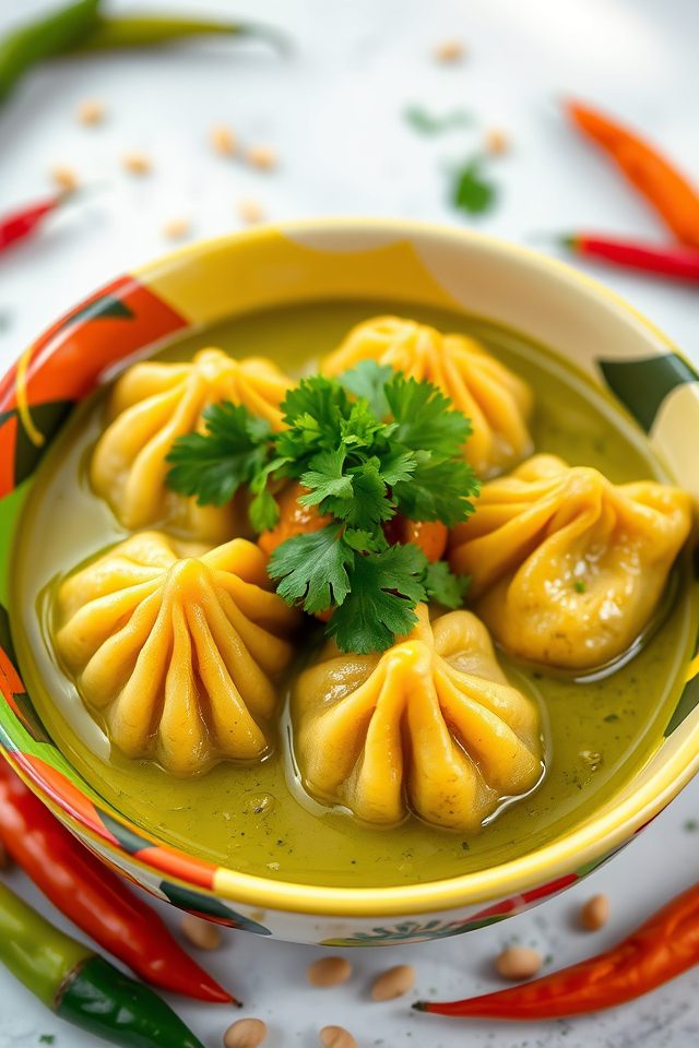 coconut curry dumplings delight
