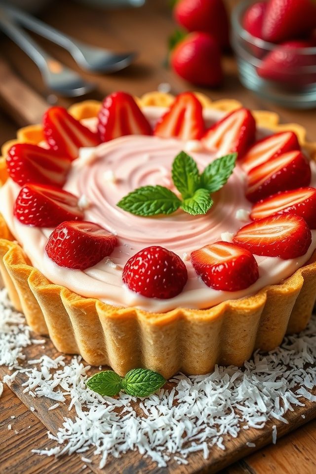 coconut strawberry cream delight