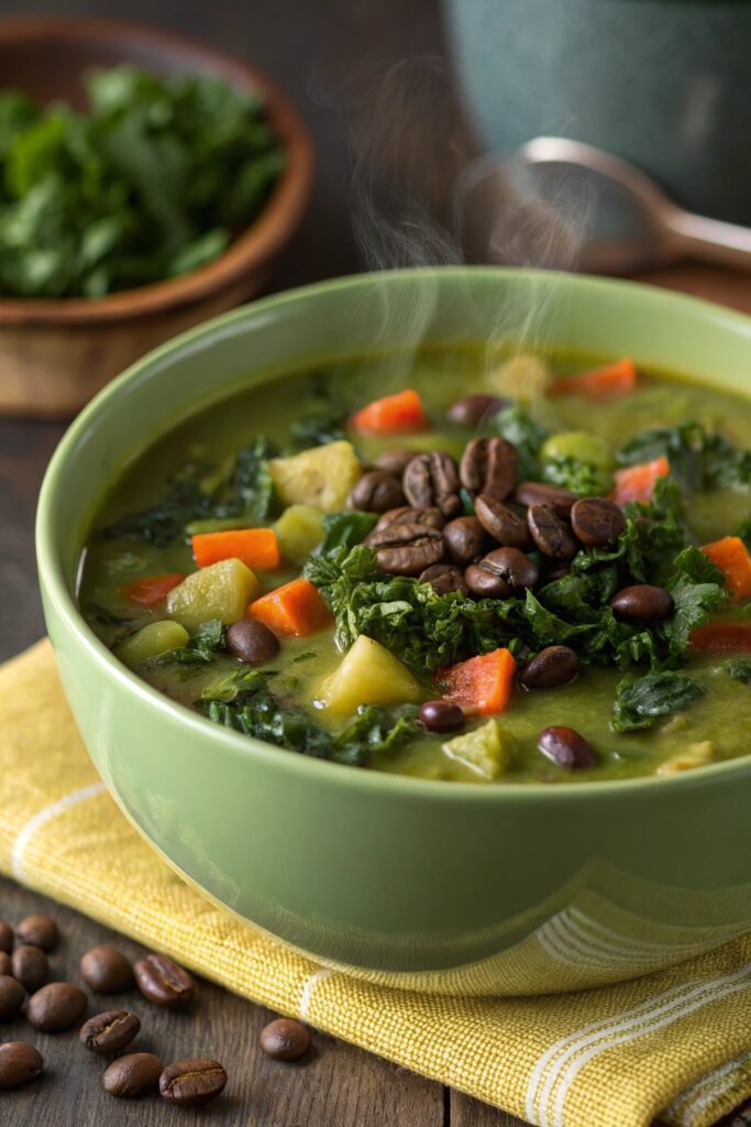 unique coffee kale soup