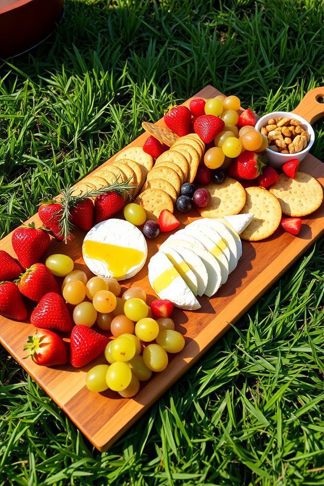 colorful cheese and fruit