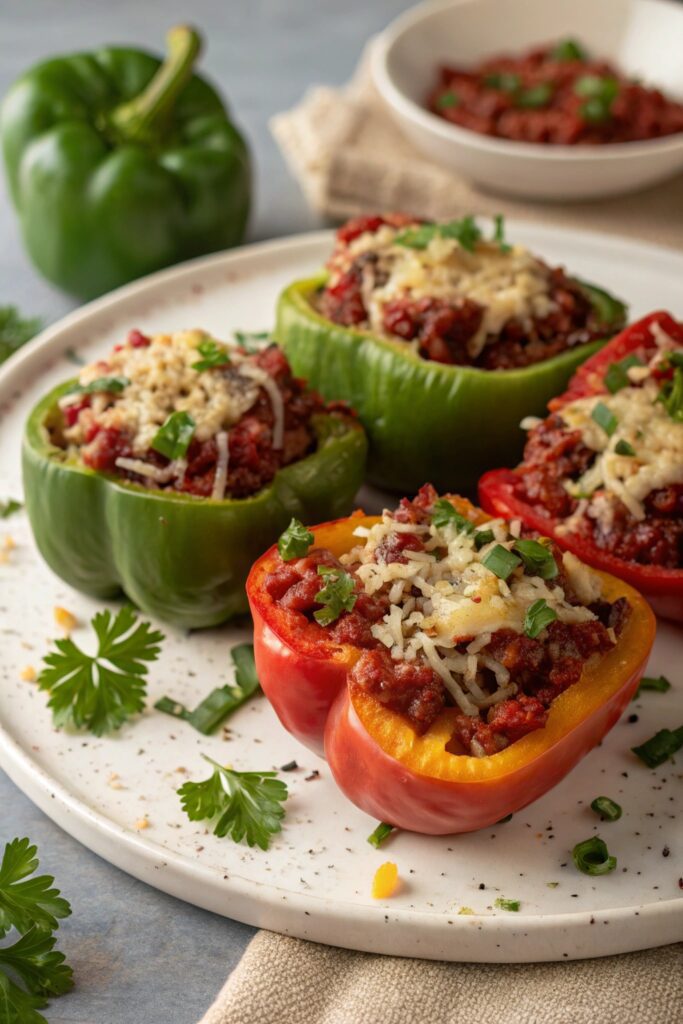 Beef Stuffed Peppers