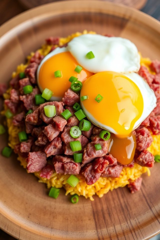 corned beef hash breakfast dish