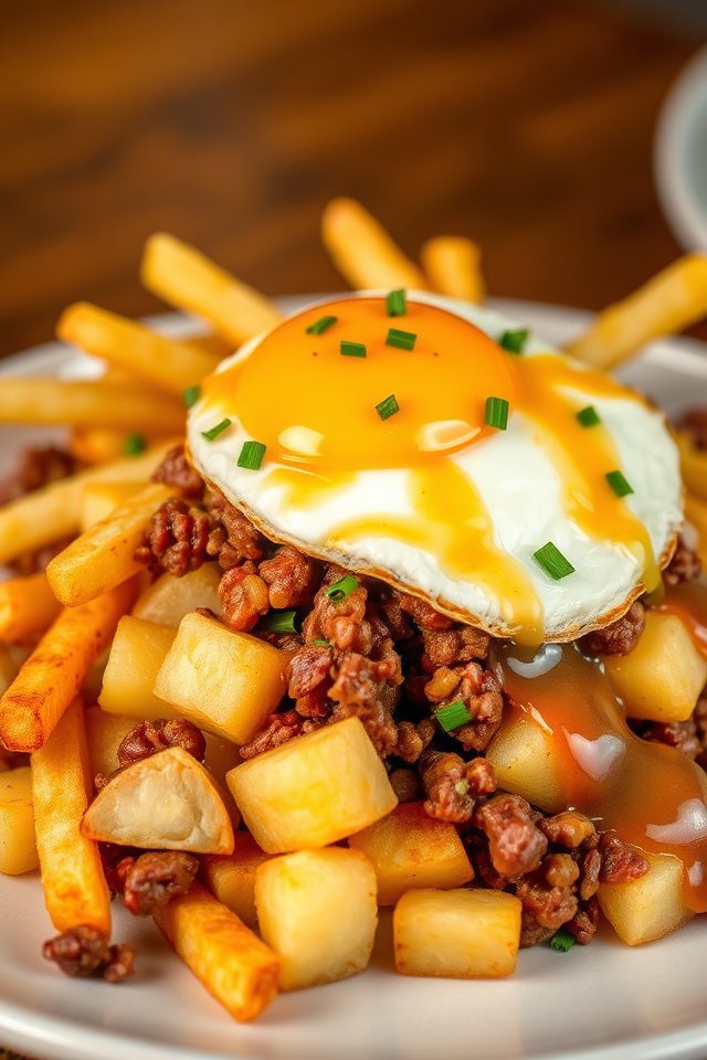 corned beef hash poutine