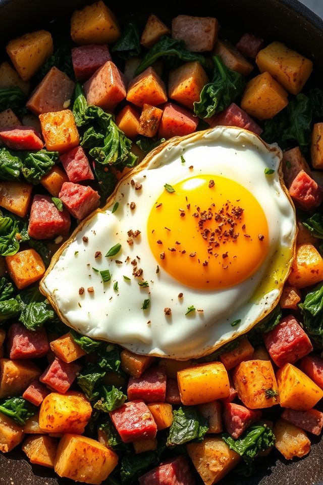 corned beef hash skillet