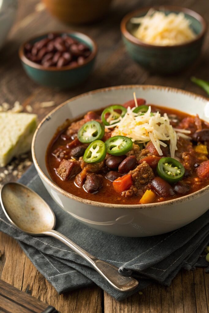 savory tailgate chili recipe
