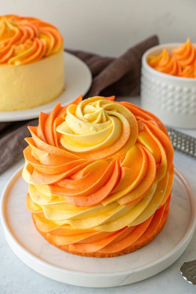 citrusy vanilla dessert frosting