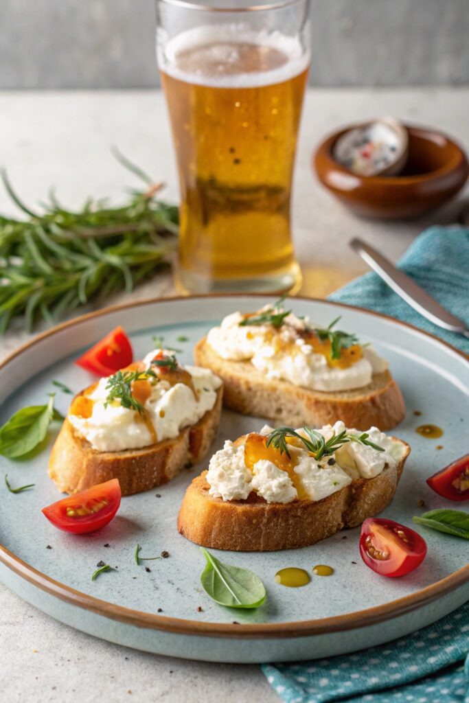goat cheese honey crostini