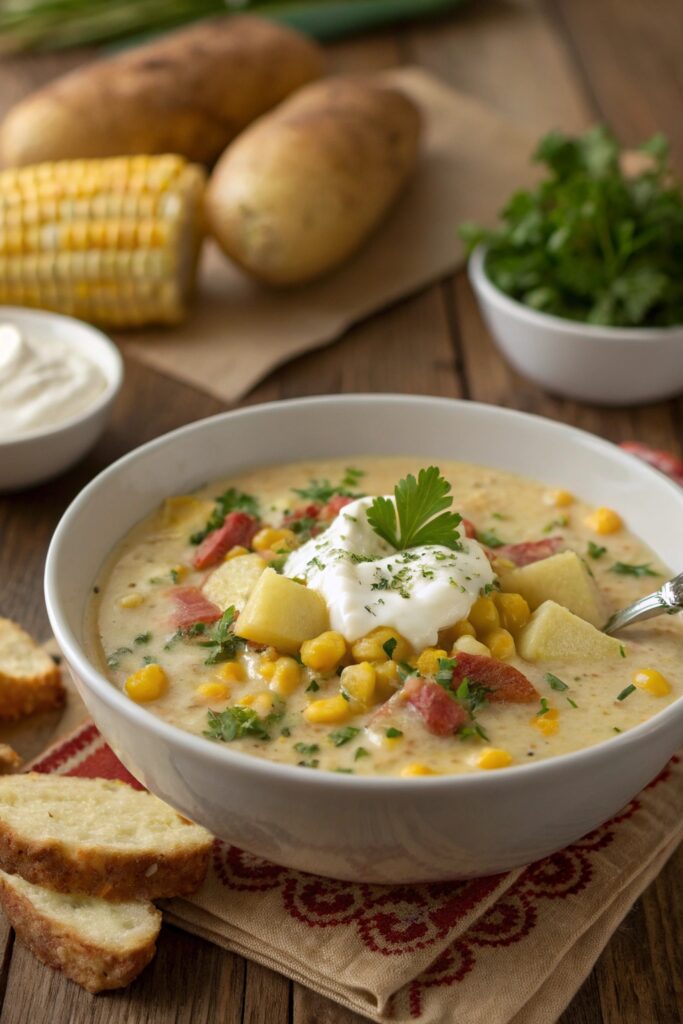 creamy comforting potato chowder