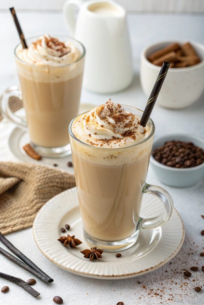 creamy vanilla iced coffee