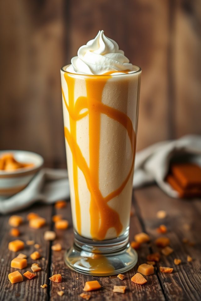creamy butterscotch milkshake delight