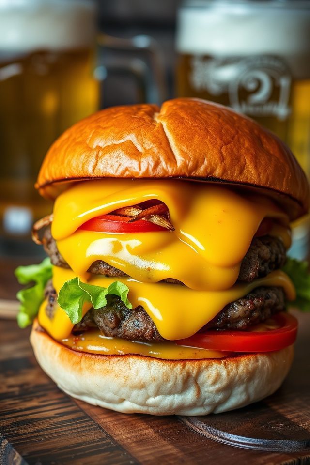 creamy cheddar beer sauce