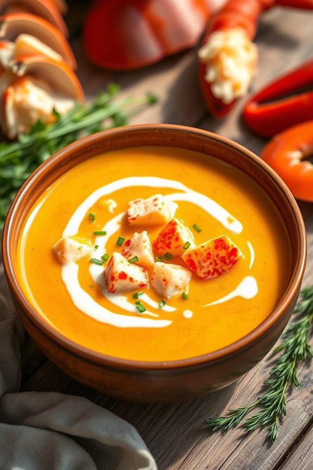 creamy lobster bisque indulgence
