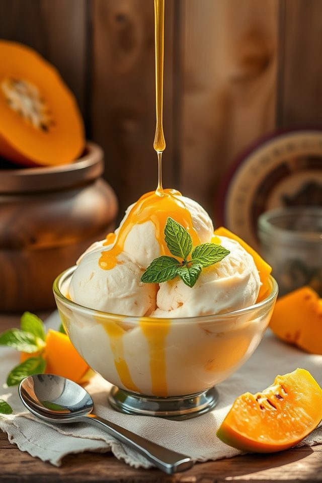 creamy pawpaw ice cream