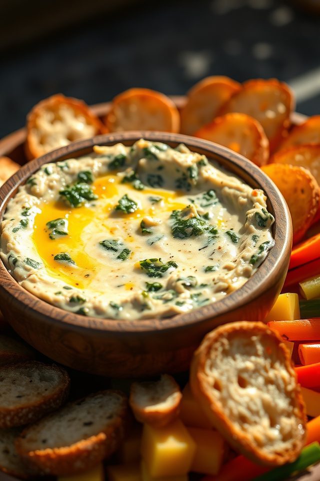 creamy spinach artichoke dip