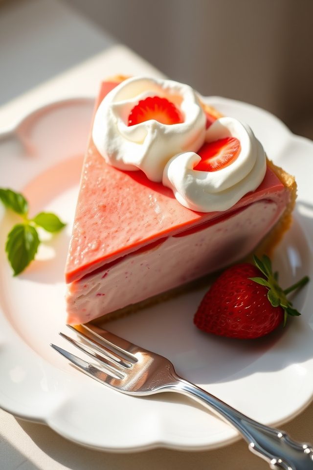creamy strawberry pie delight