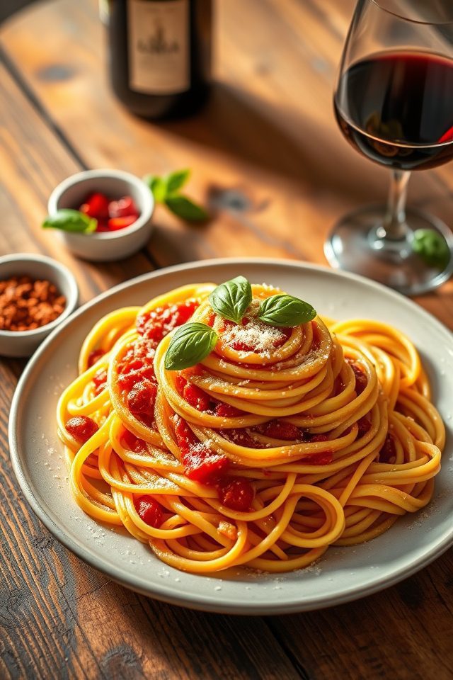 creamy vodka sauce pasta