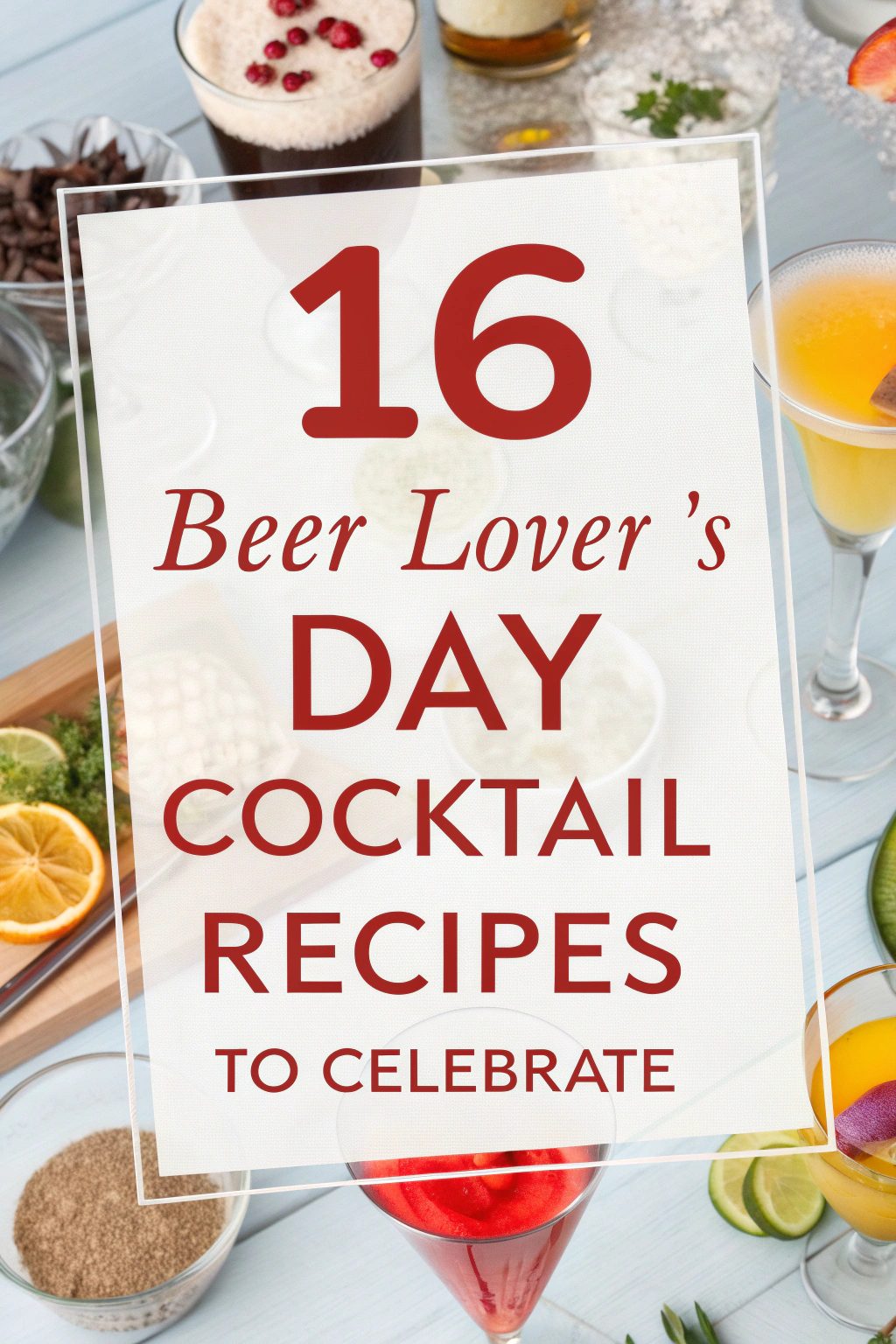 16 Beer Lover’s Day Cocktail Recipes to Celebrate