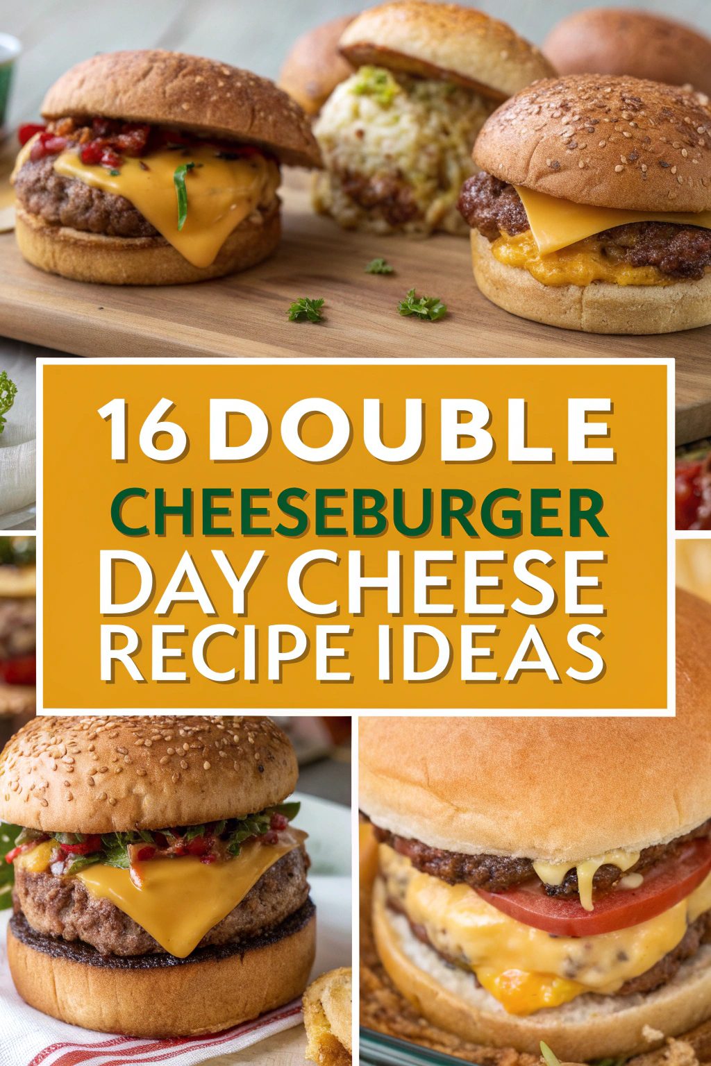 16 Double Cheeseburger Day Cheese Recipe Ideas