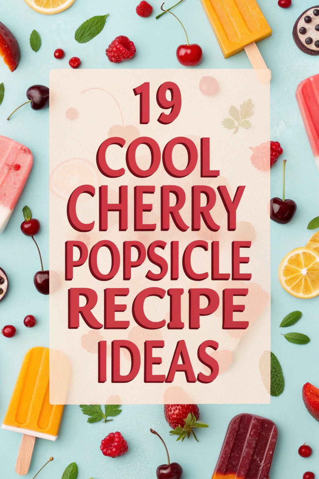 Cool Cherry Popsicle Recipe Ideas