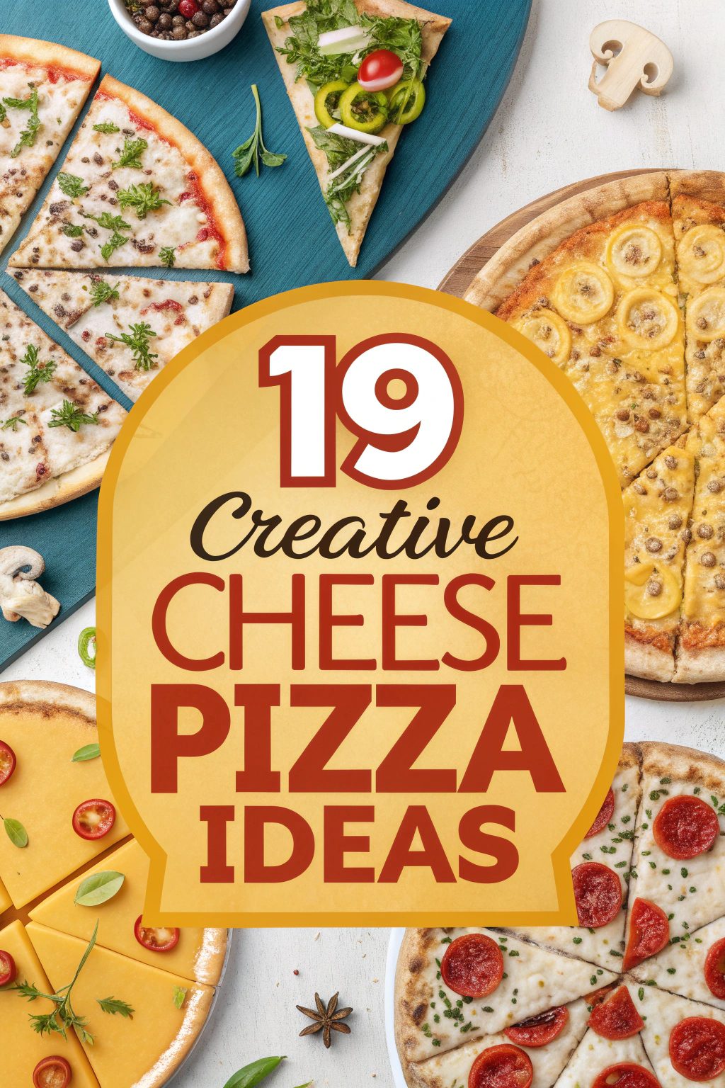 19 Creative Cheese Pizza Ideas