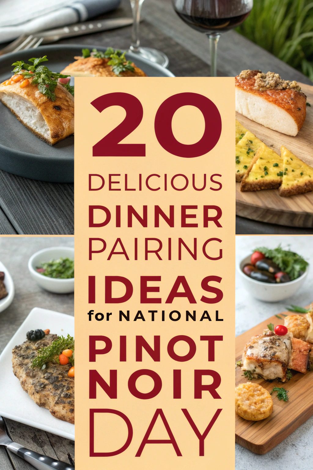 Delicious Dinner Pairing Ideas for National Pinot Noir Day
