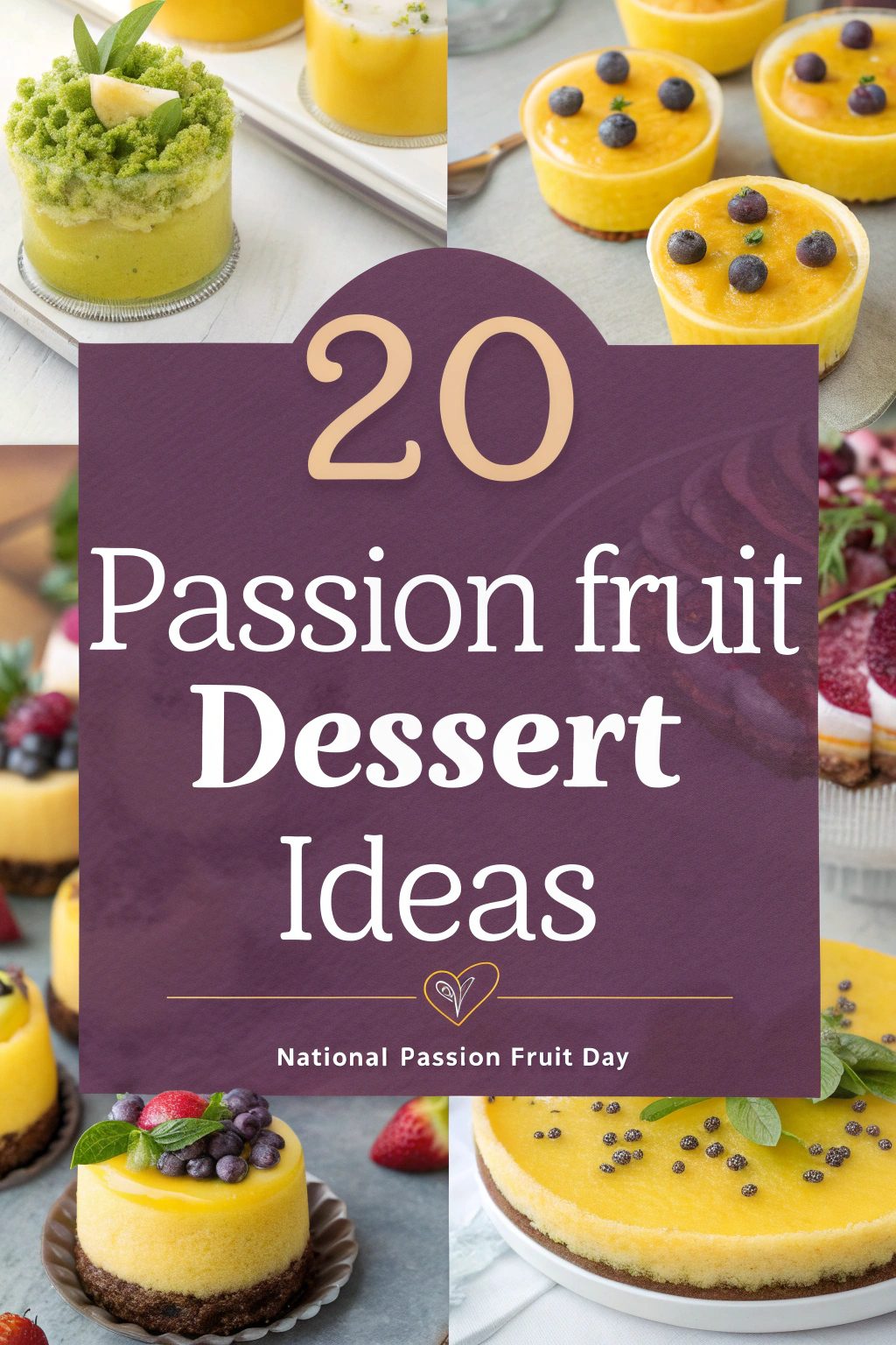 Passion Fruit Dessert Ideas for National Passion Fruit Day