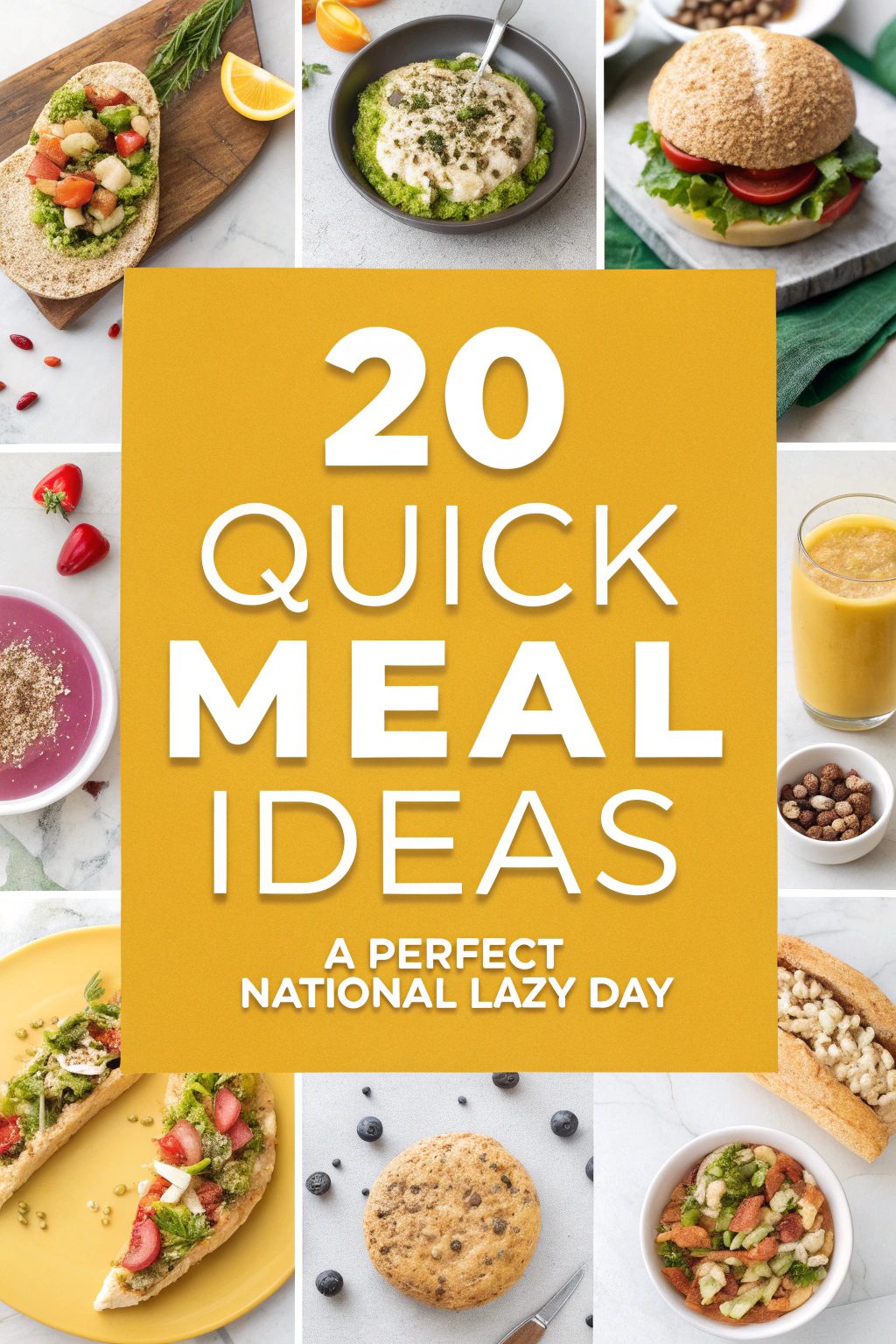 Quick Meal Ideas for a Perfect National Lazy Day