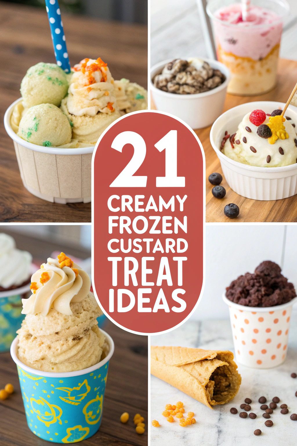 Creamy Frozen Custard Treat Ideas for National Frozen Custard Day