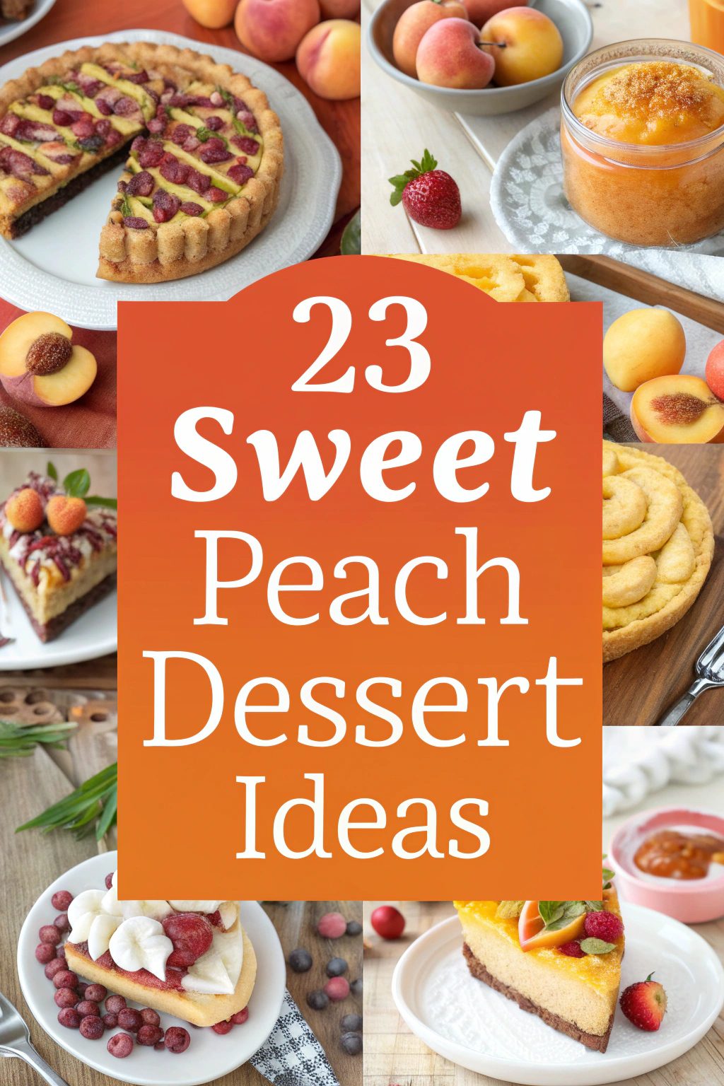Sweet Peach Dessert Ideas