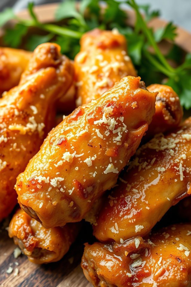 crispy garlic parmesan wings