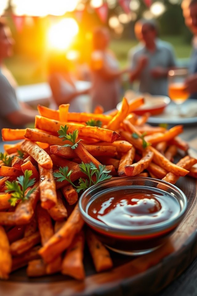 crispy seasoned sweet potato fries