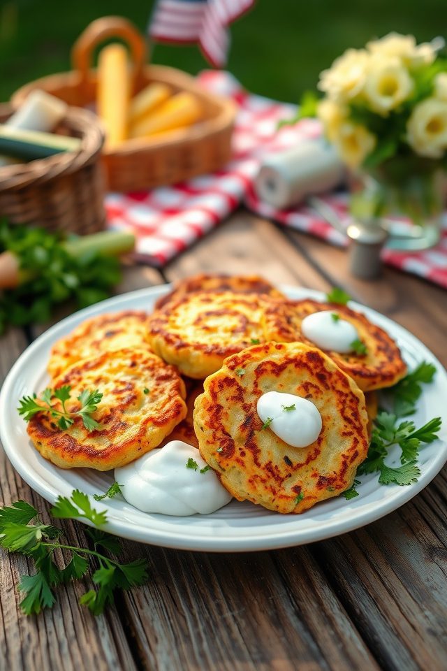 crispy zucchini fritters recipe