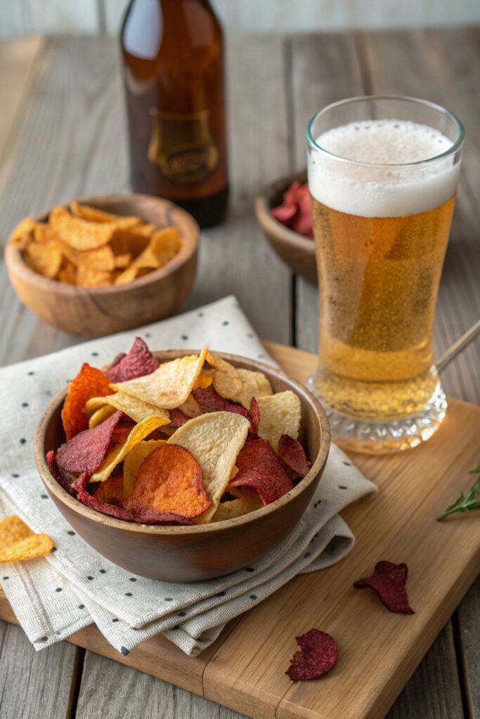 crunchy veggie chips pairing