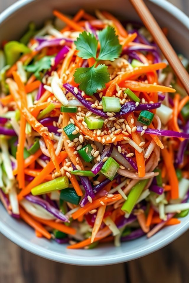 crunchy asian slaw salad
