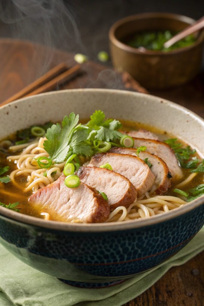 cuban pork ramen fusion