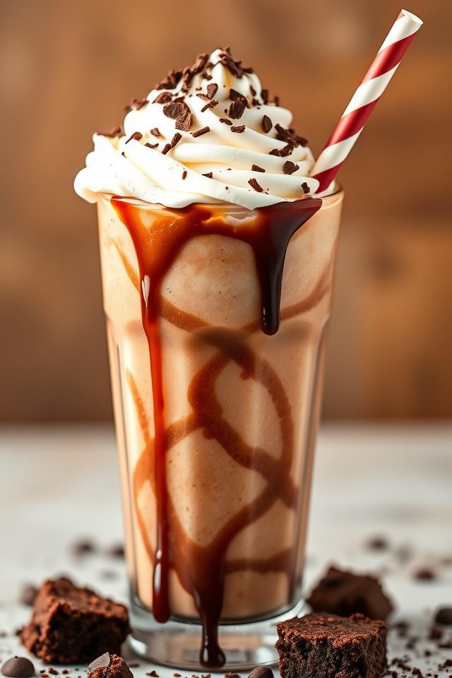 decadent brownie batter milkshake