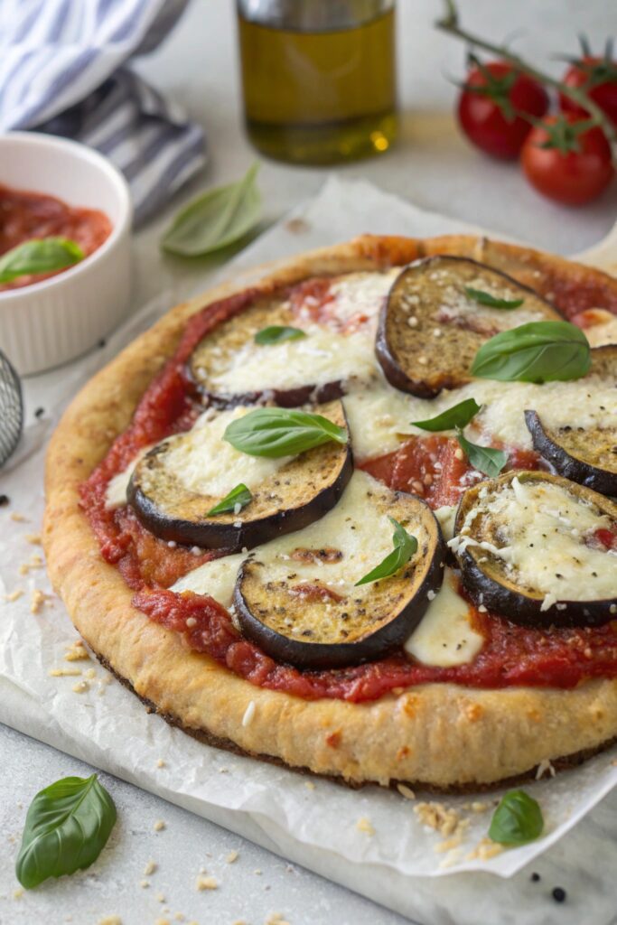 eggplant parmesan pizza delight
