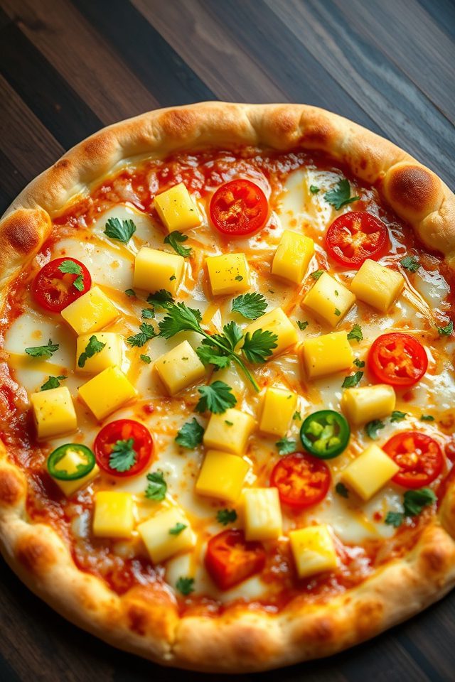 flavorful pineapple jalape o pizza