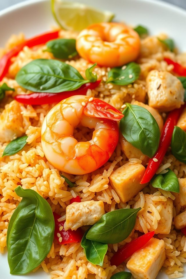 flavorful thai basil rice
