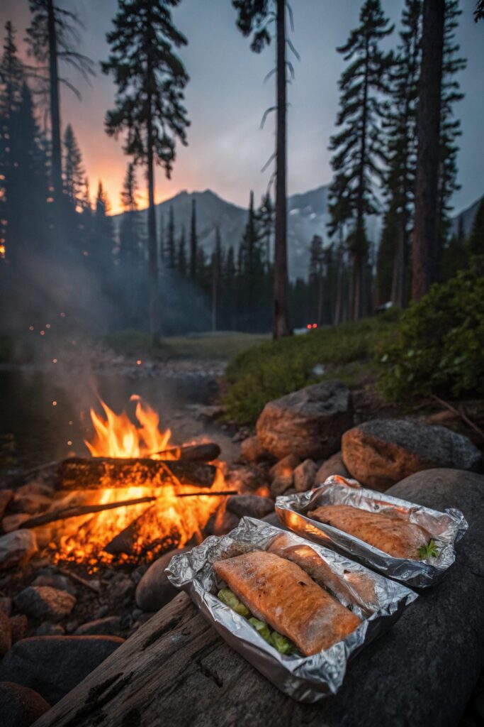 campfire foil packet salmon