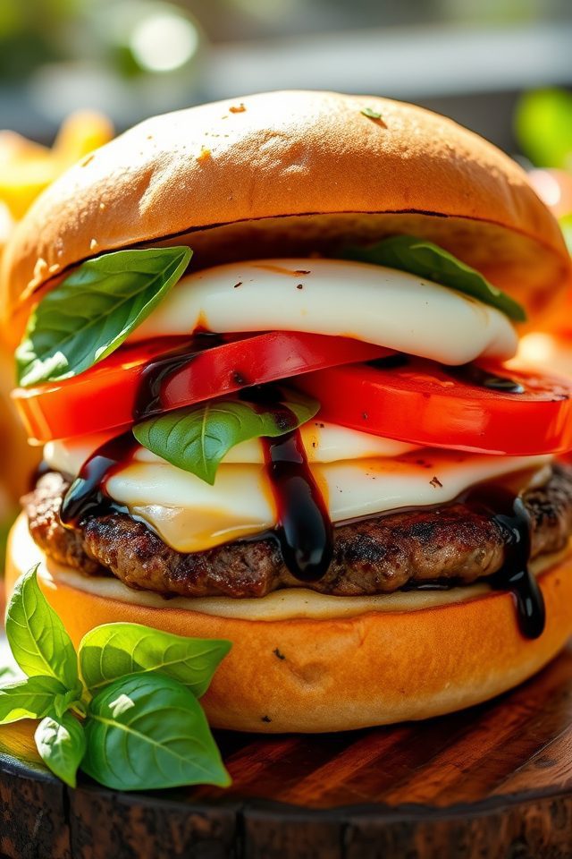 fresh italian style burger fusion