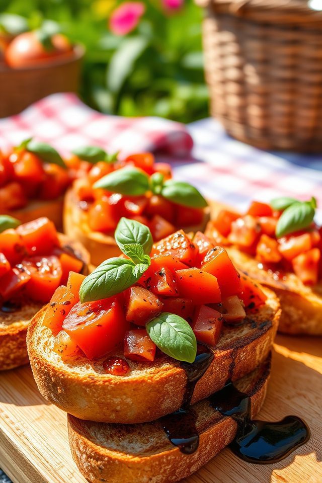 fresh tomato bruschetta delight